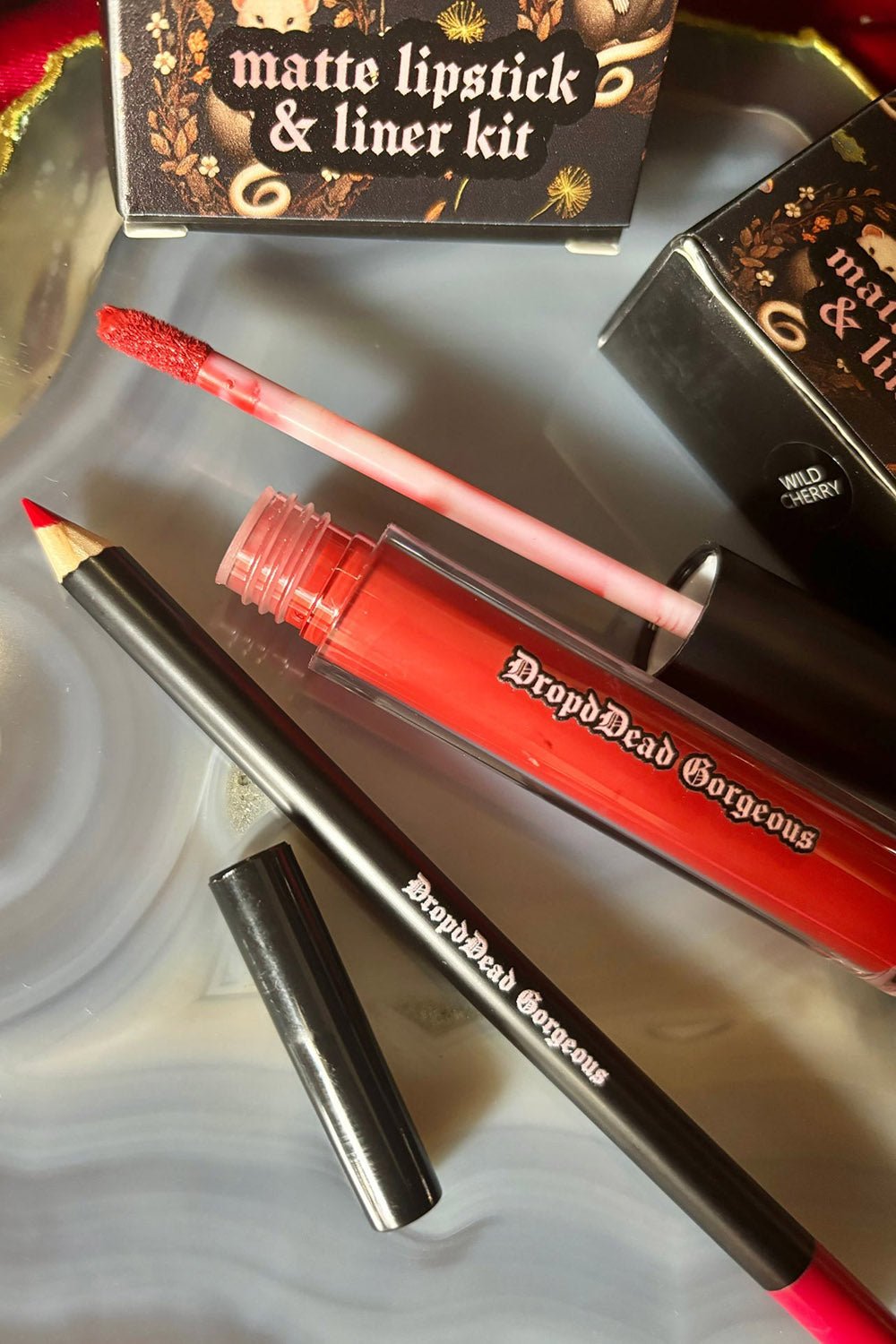 Big Bad Wolf Liquid Lip & Liner Kit [Cherry Red]