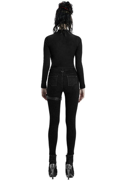 Black Ashes Thigh Harness Pants