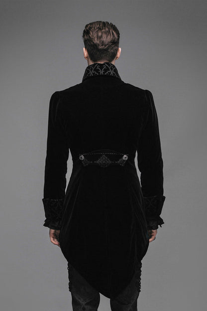 Black Blooded Velvet Coat
