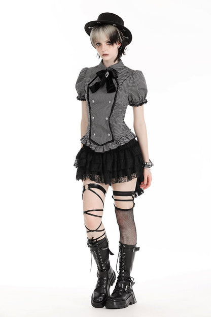 Black Cat Coven Cameo Blouse