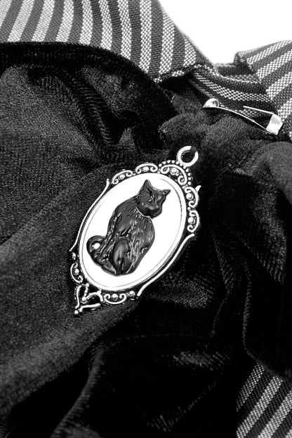 Black Cat Coven Cameo Blouse