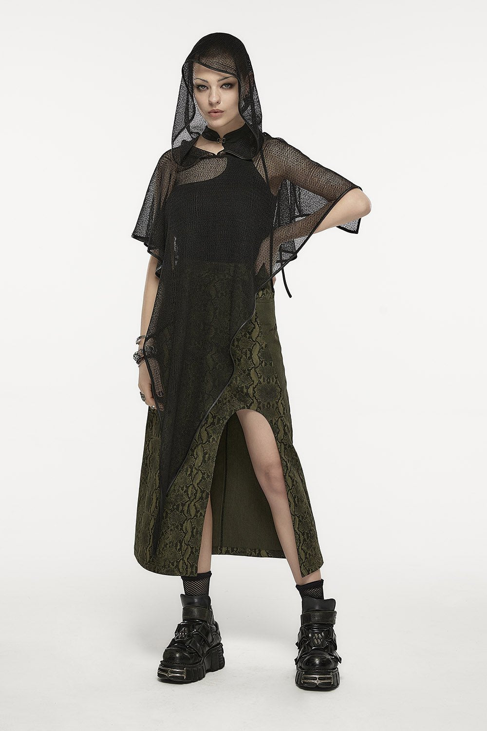 Black Coven Hooded Cloak