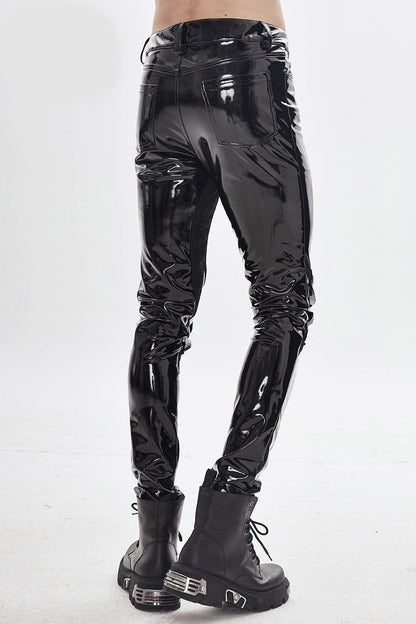 Black Moonlight Vinyl Pants