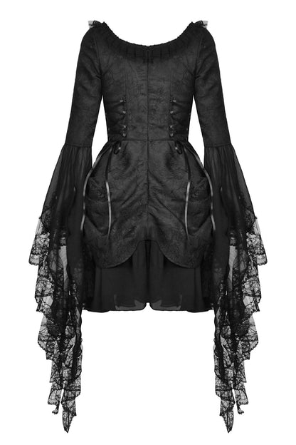 Black Prayer Bustle Dress