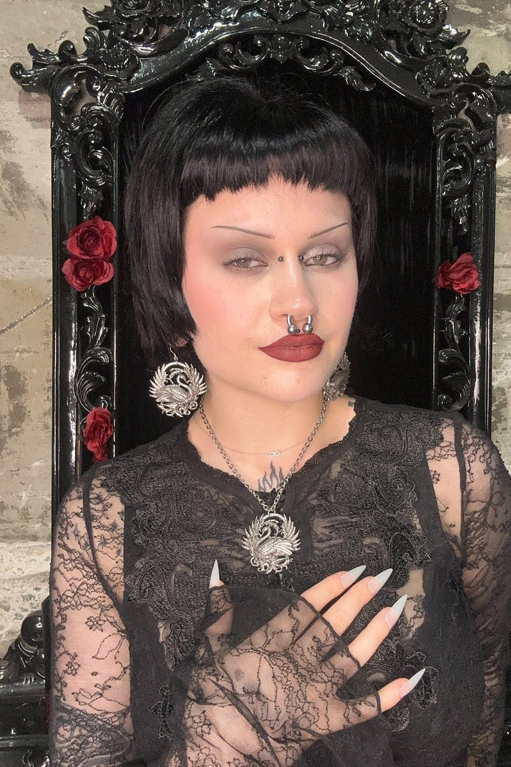 Black Swan Necklace