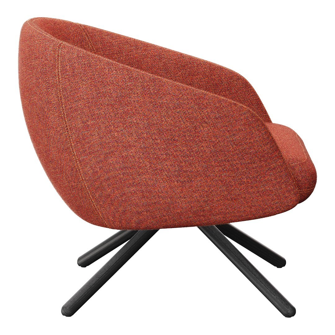 Bonny Lounge Chair - Swivel Wood Base