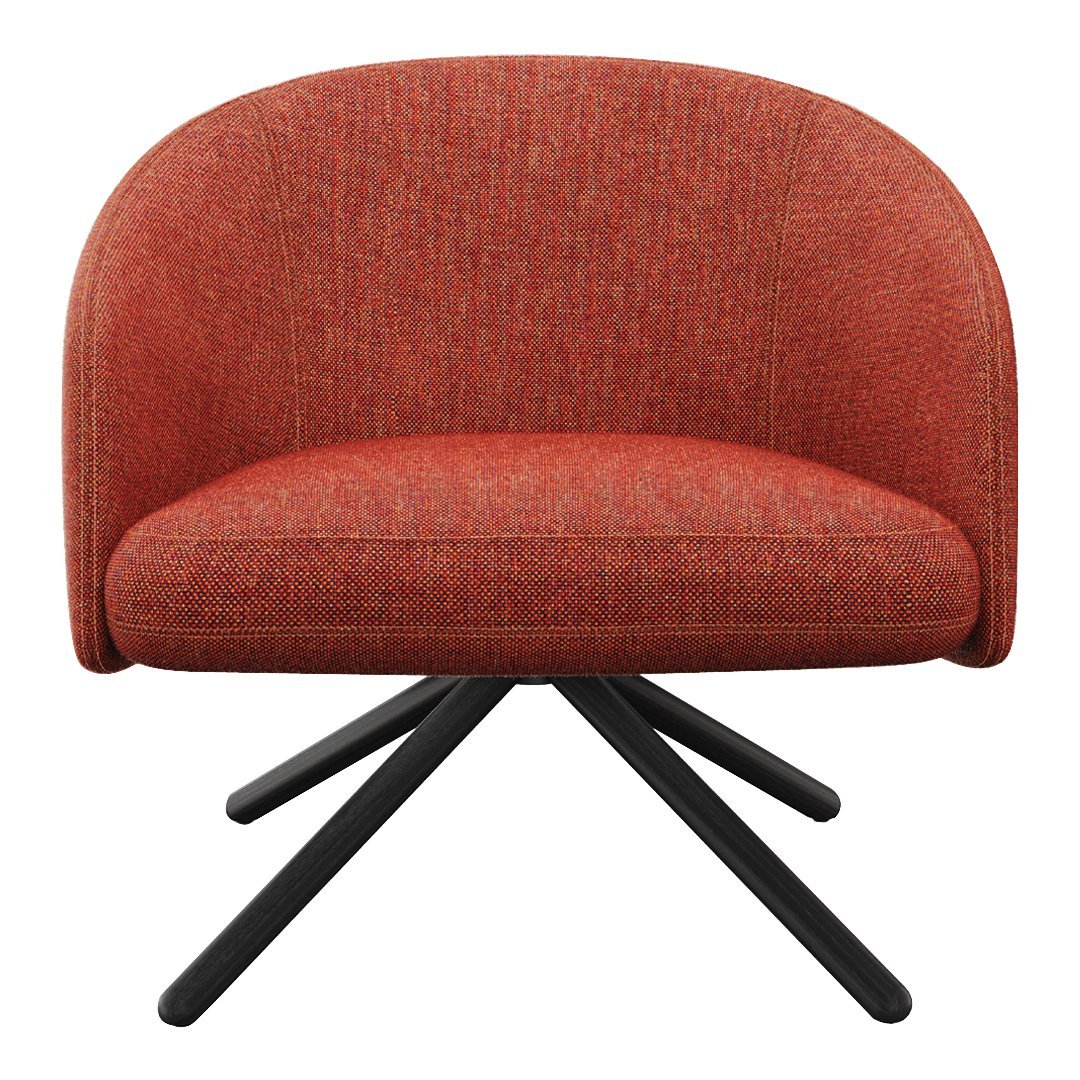Bonny Lounge Chair - Swivel Wood Base
