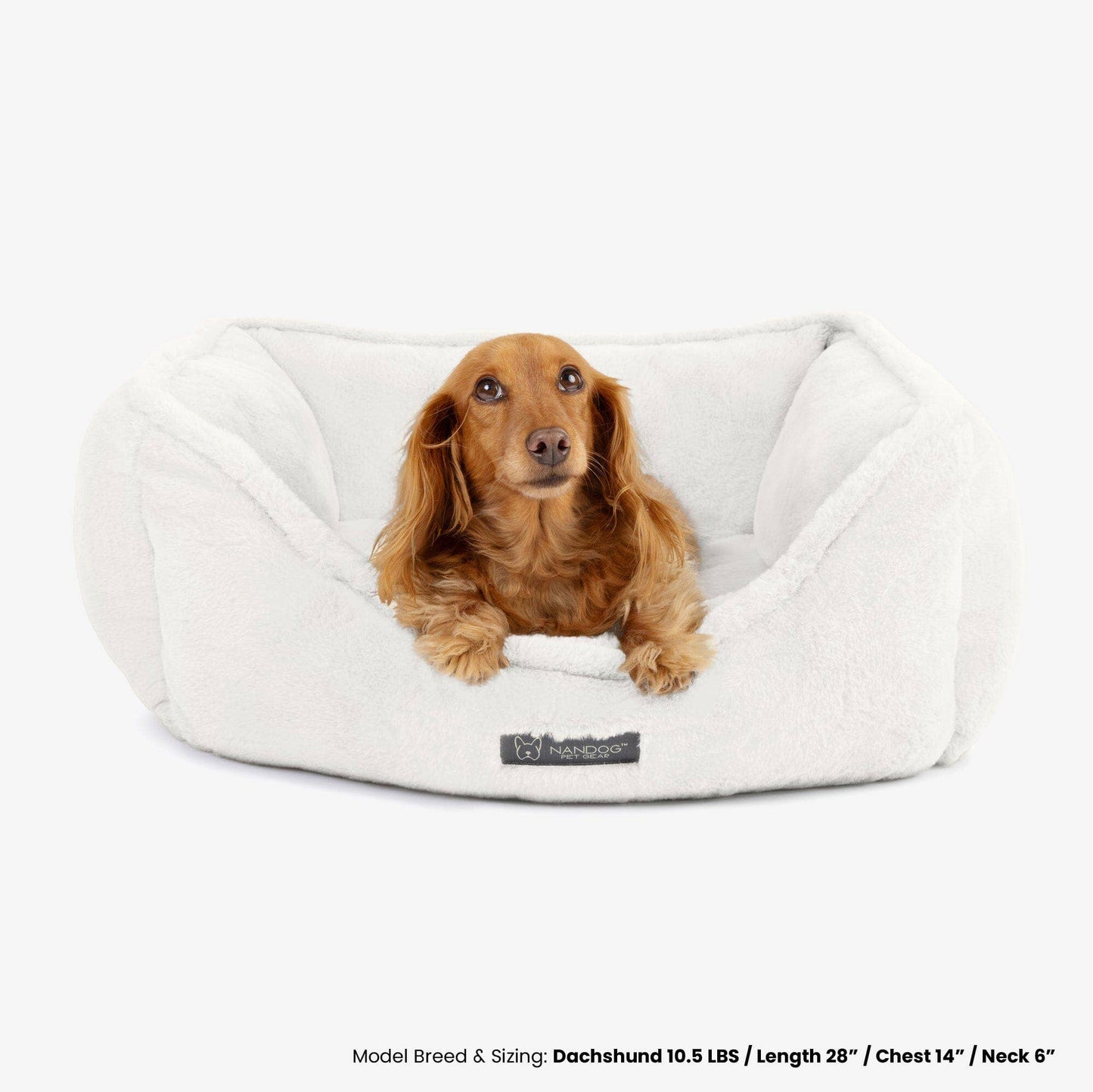 Nandog Pet Gear - The Super Cloud Bed in Pearl White