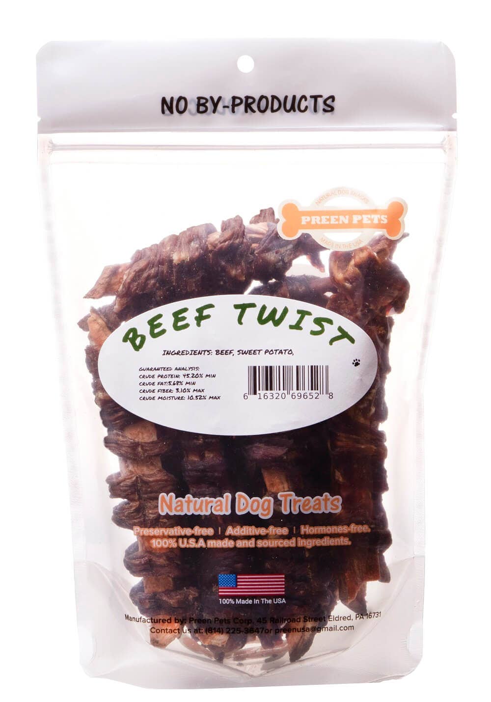 Preen Pets - Beef & Sweet Potato Twists