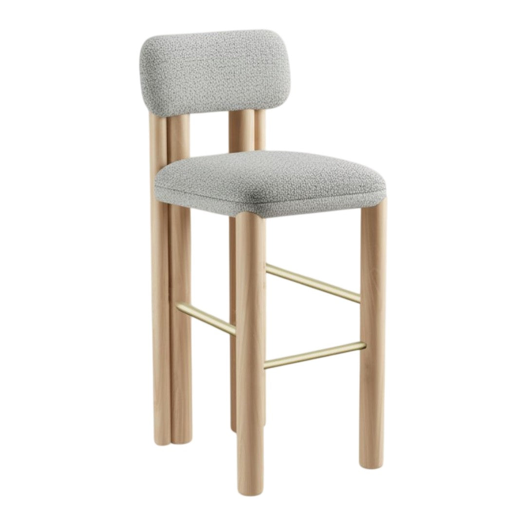 Camelia Bar Chair - Wood Legs