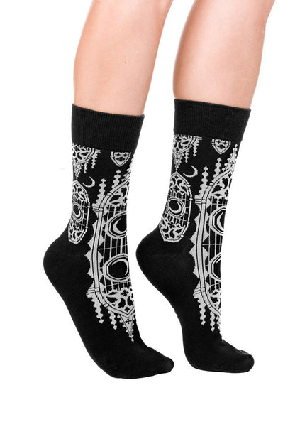 Cathedralis Jacquard Socks [Moon & Cathedral]
