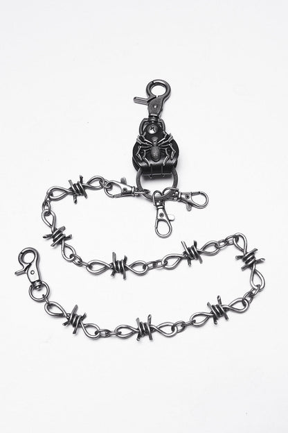 Black Venom Spider Keychain