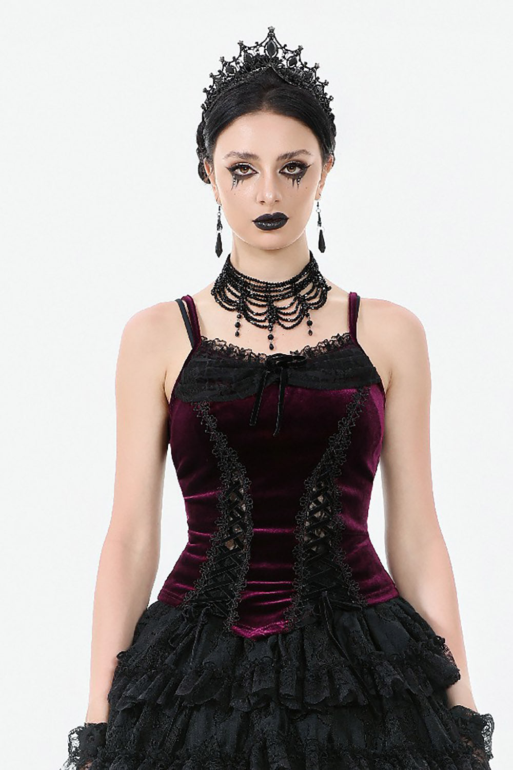 Countess Chateau Lace-Up Tank Top
