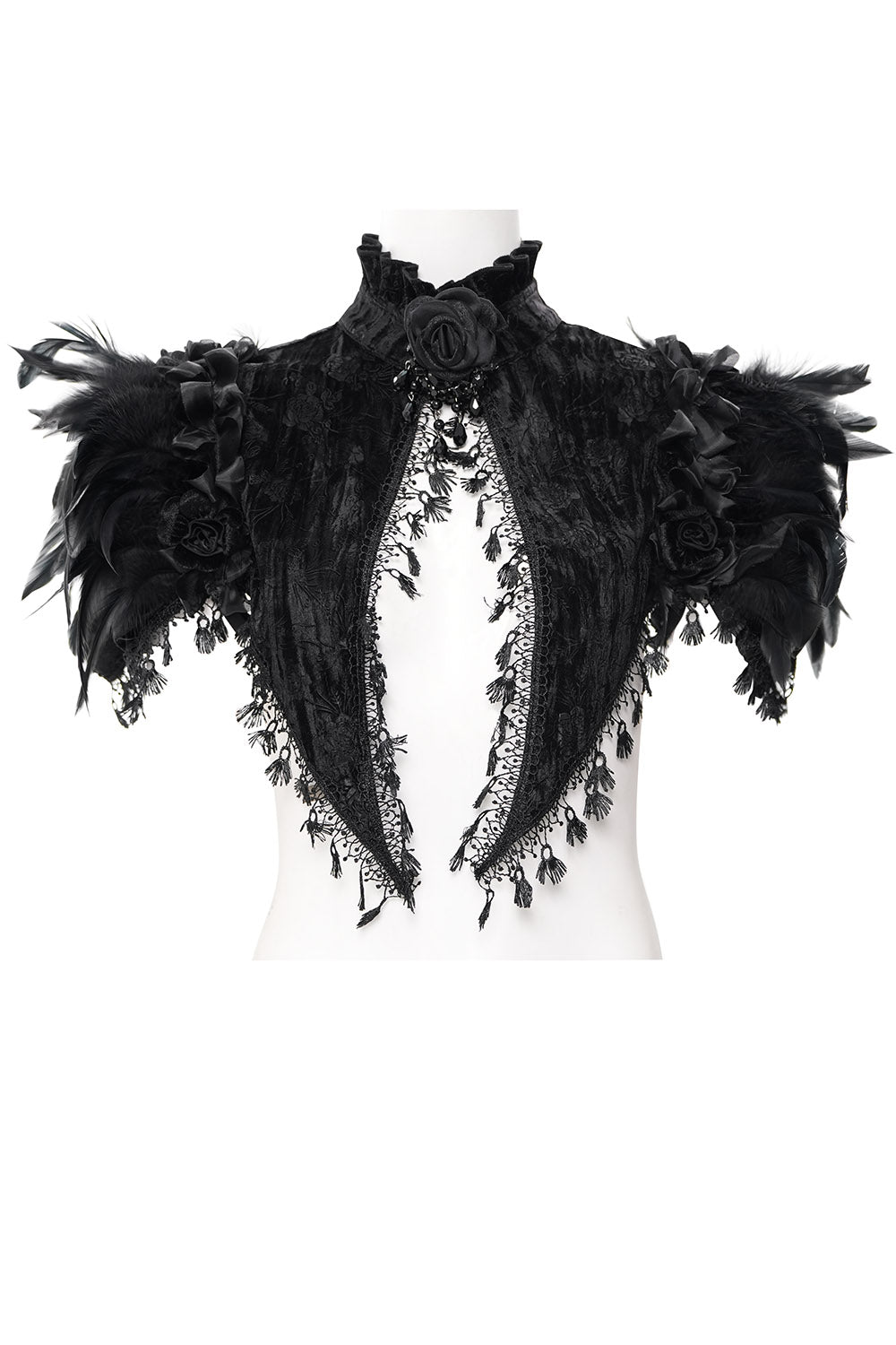 Crow Hollows Feathered Capelet