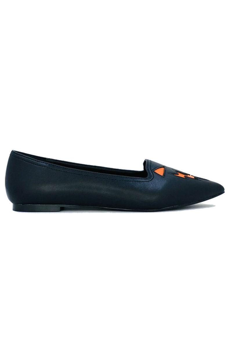 Dagger Jack Flats [Black/Orange]