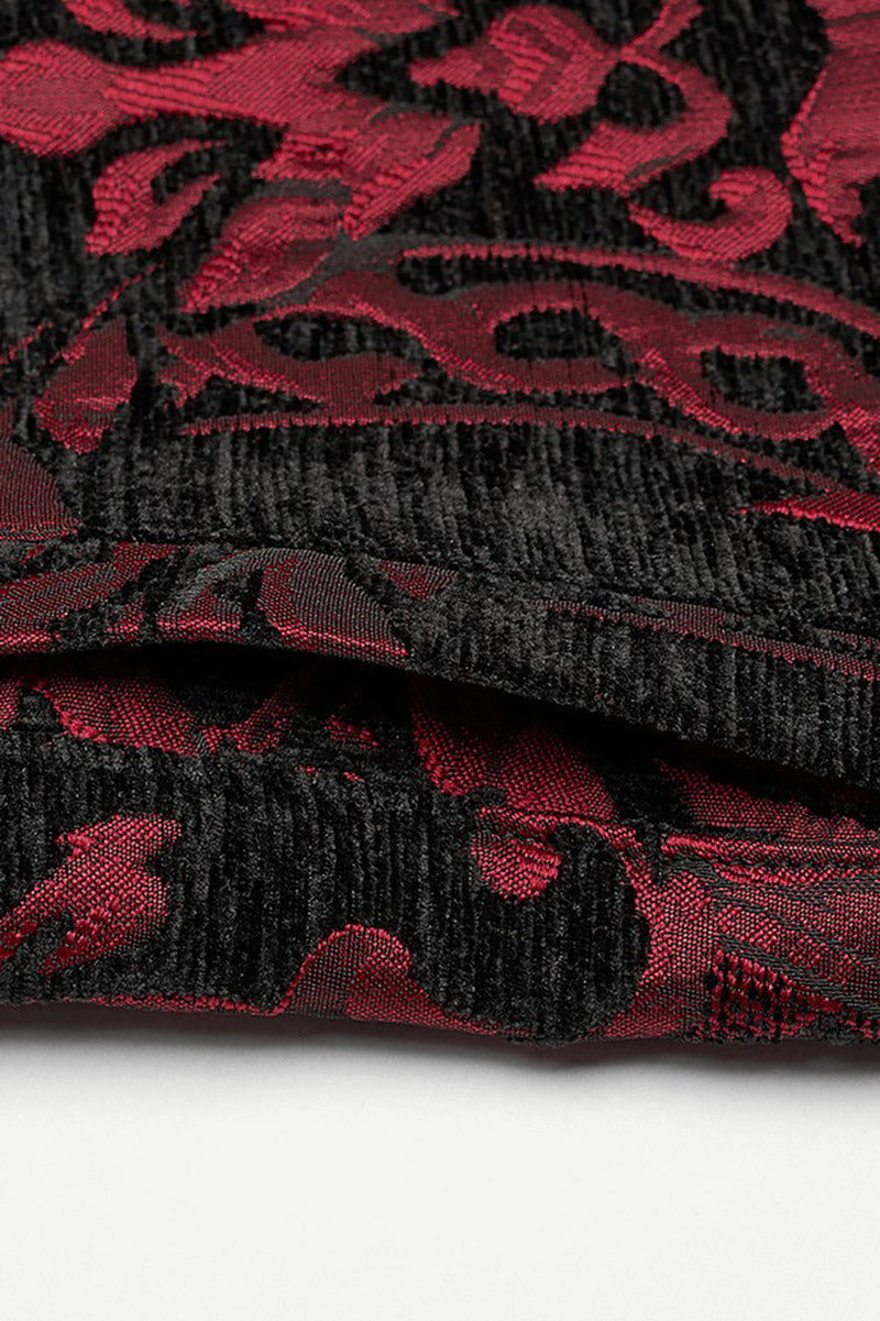 Bloodletting Damask Vest [Black/Red]