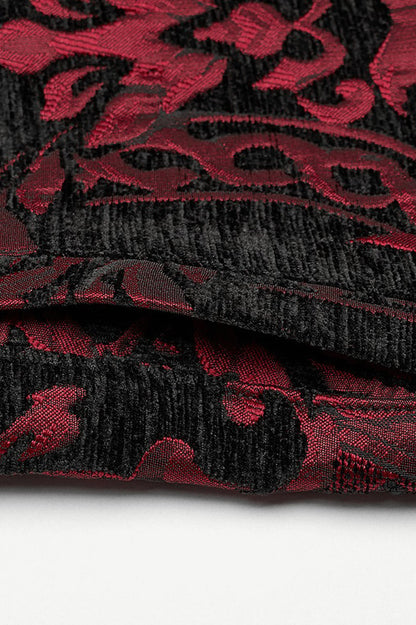 Bloodletting Damask Vest [Black/Red]