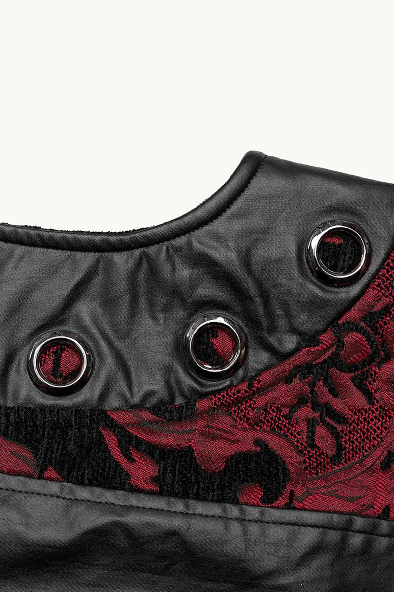 Bloodletting Damask Vest [Black/Red]