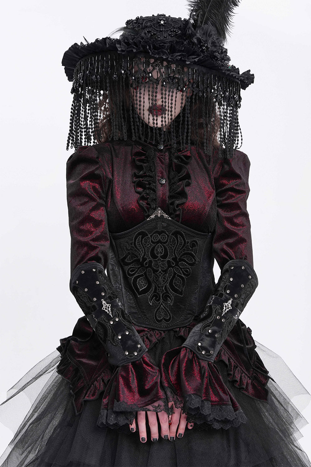 Crucible Studded Lace-Up Gloves