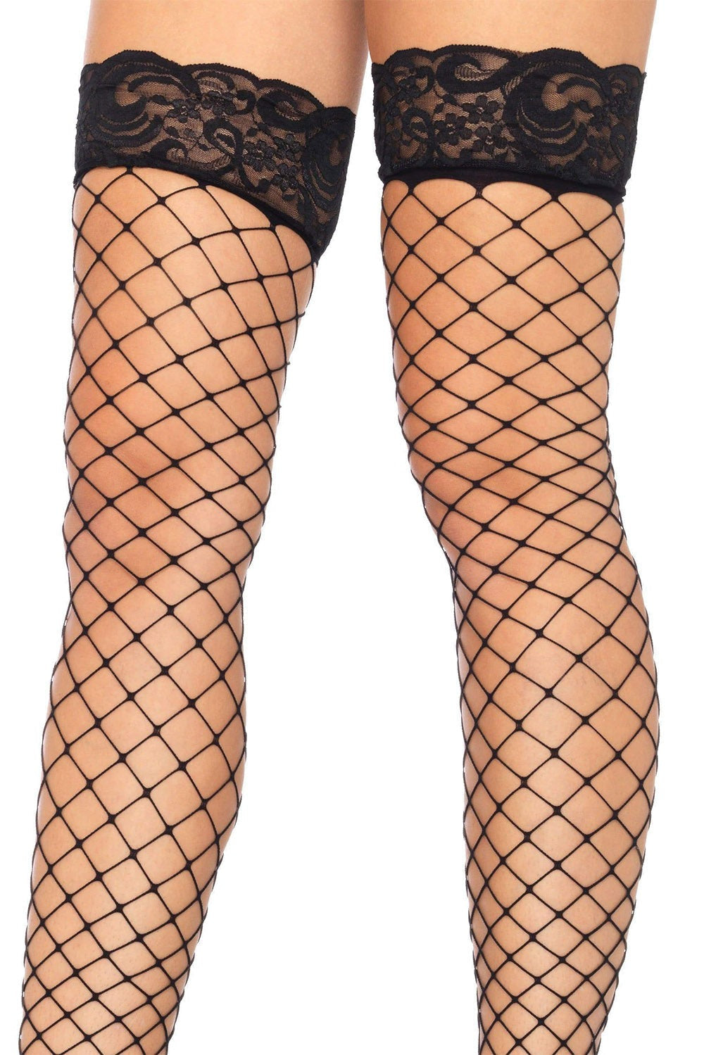 Briar Rose Lace Fishnet Thigh Highs