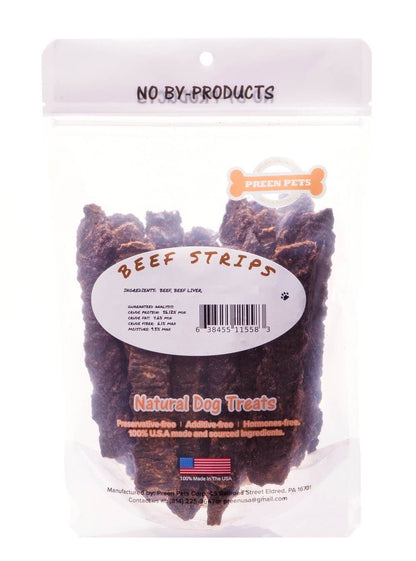 Preen Pets - Beef Strips – 100% USDA Beef