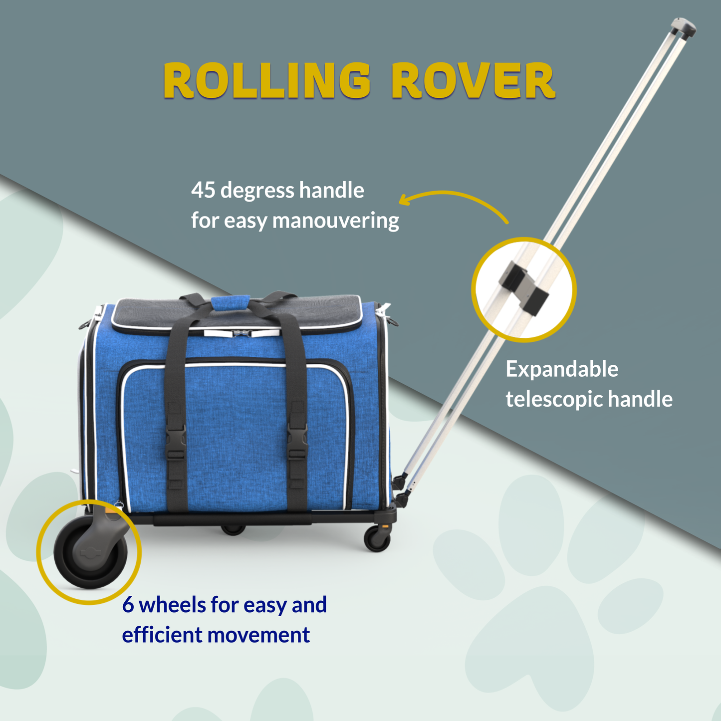 Katziela - Katziela Rolling Rover Airline Compliant Expandable Wheeled Pet Carrier