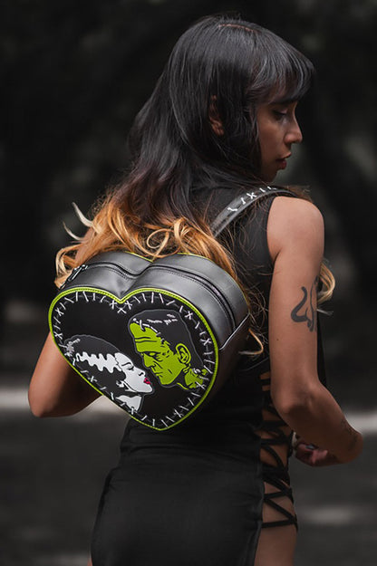 Bride of Frankenstein Heart Backpack