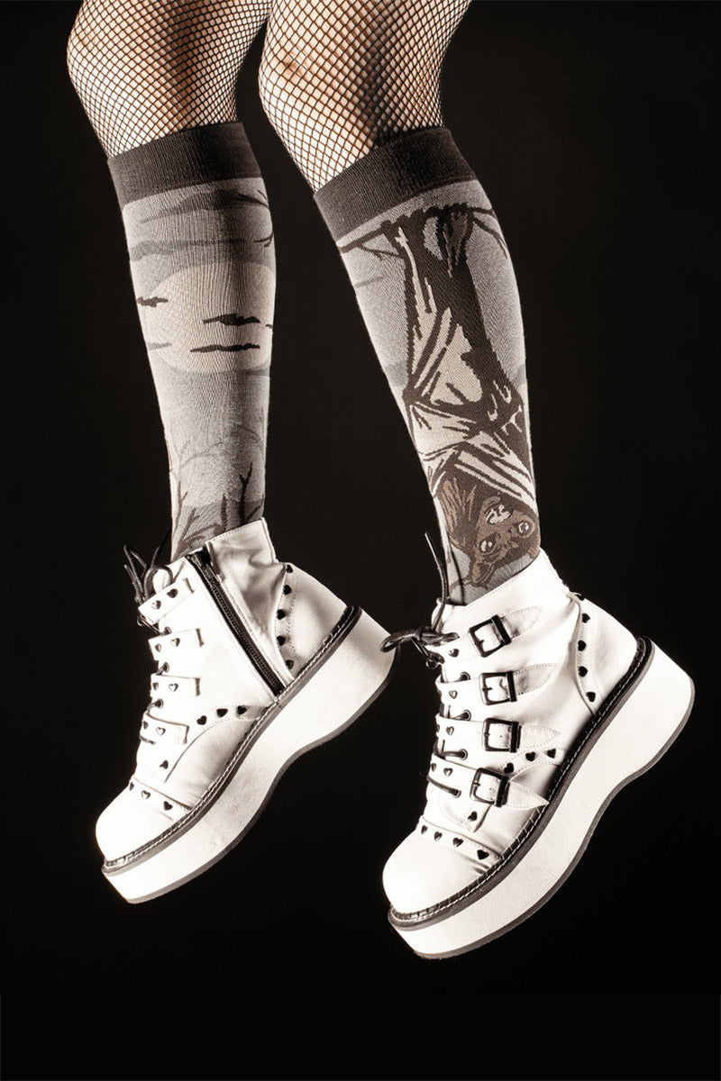 Bat Knee High Socks