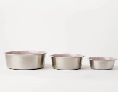 Jax & Bones Bone Slow Feeder Bowl Pink Medium