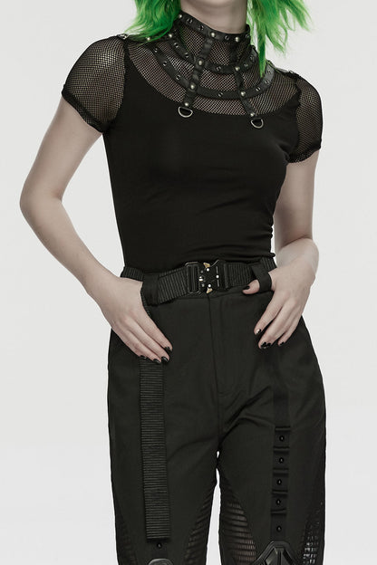 After Dark Fishnet Studded Top