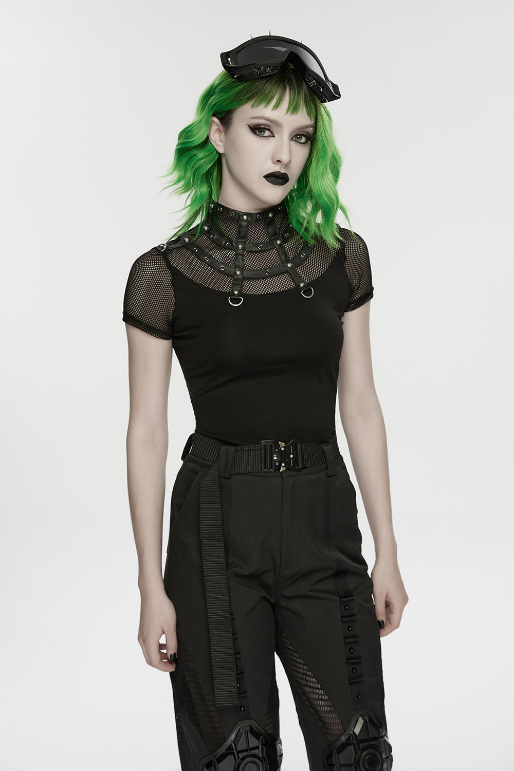 After Dark Fishnet Studded Top