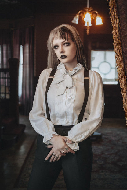 Bateman Button Down Shirt ft. Removable Bow [Unisex]