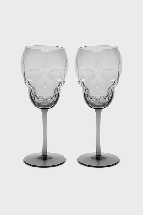 Cranium Wine Glasses [Grey]
