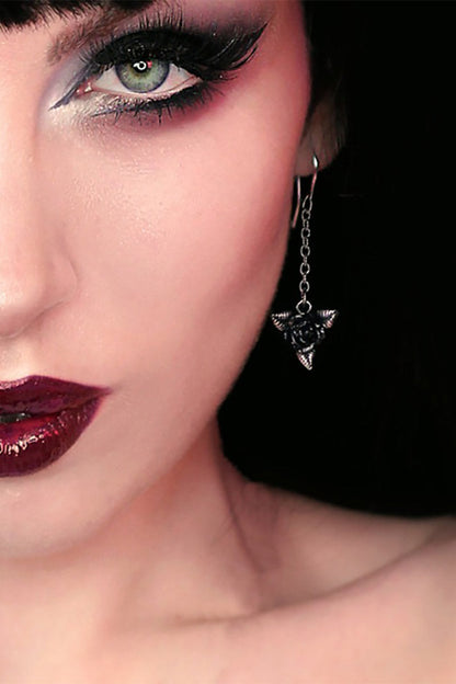 Black Rose Droppers Earrings