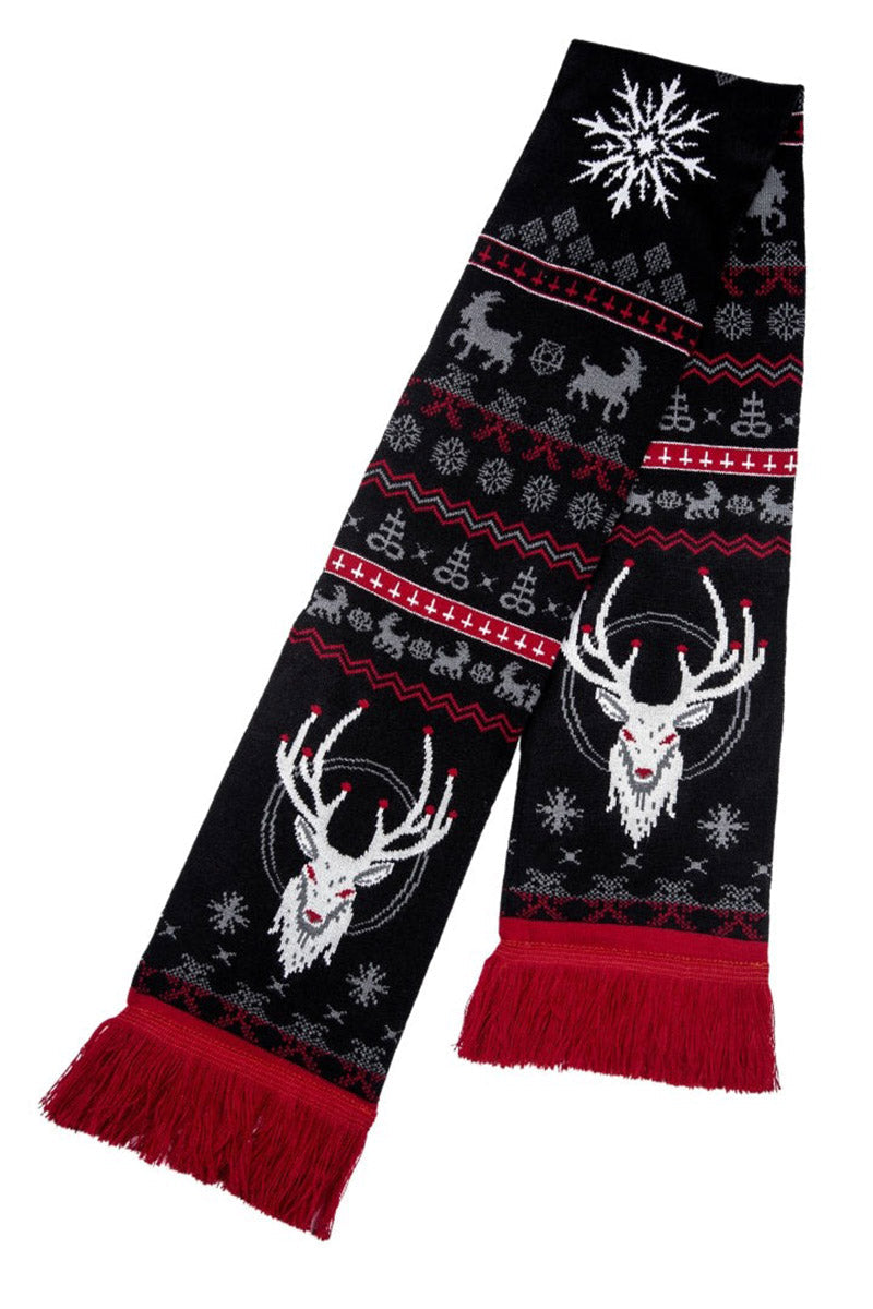 Beelzebuck Ugly Holiday Scarf