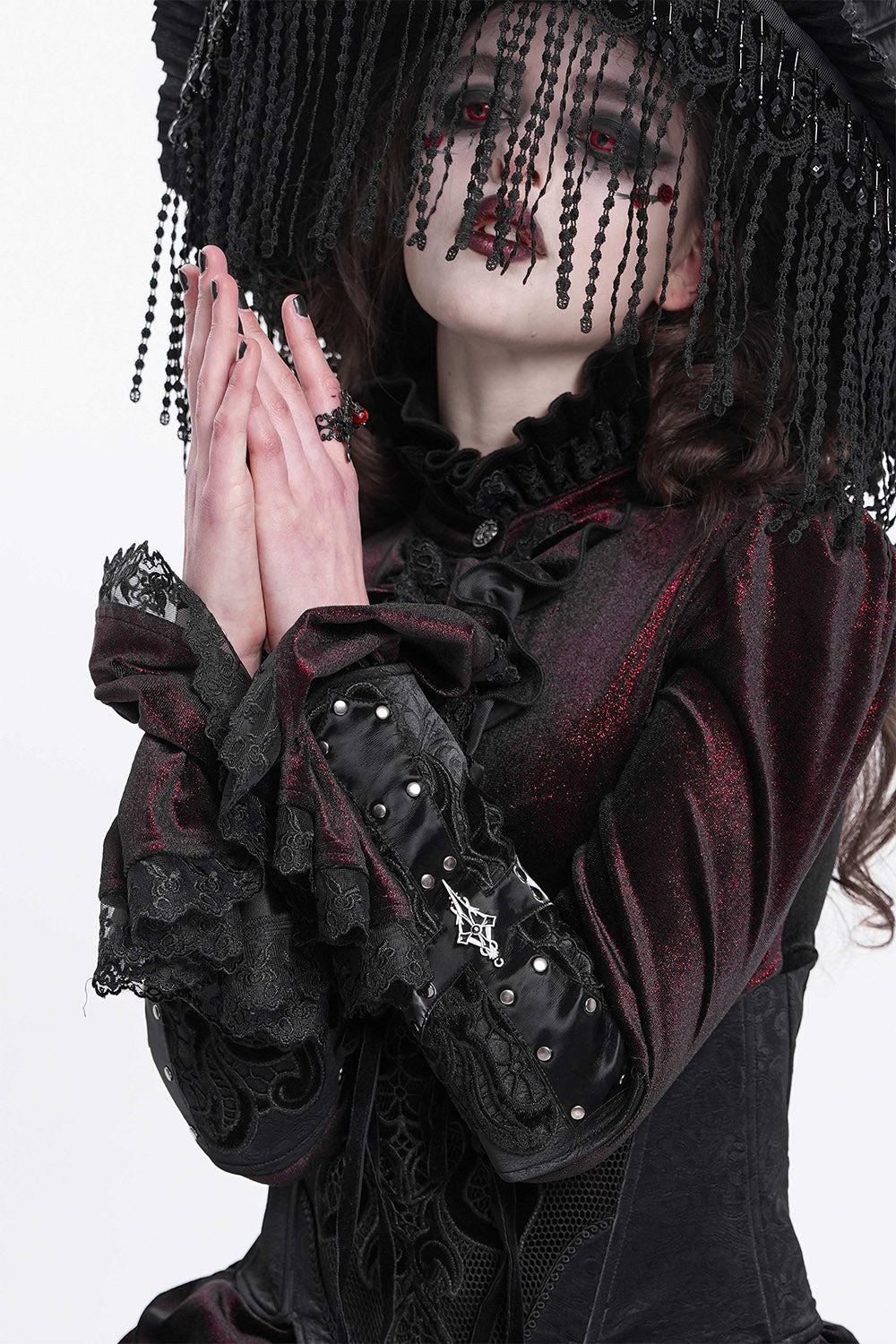 Crucible Studded Lace-Up Gloves