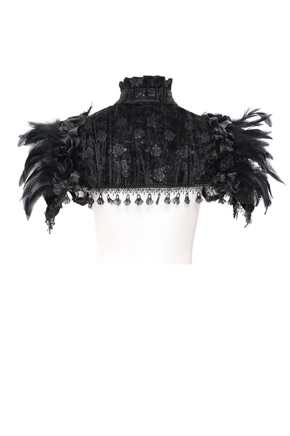 Crow Hollows Feathered Capelet