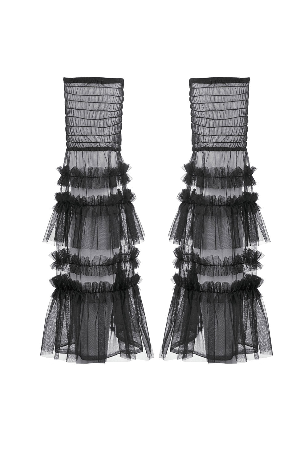 Black Ballet Mesh Leg Warmers