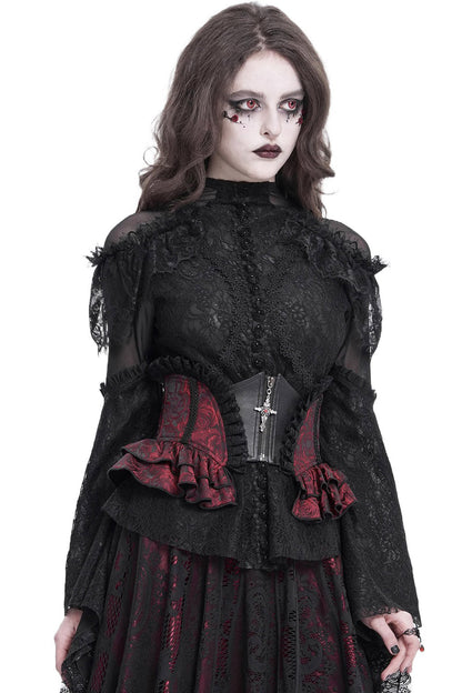 Blood Gardens Ruffle Corset [Red Rose]