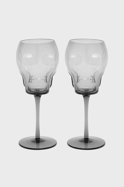 Cranium Wine Glasses [Grey]