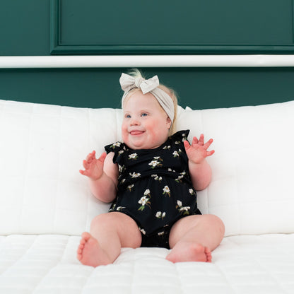 Knotted Bow Headband in Oat