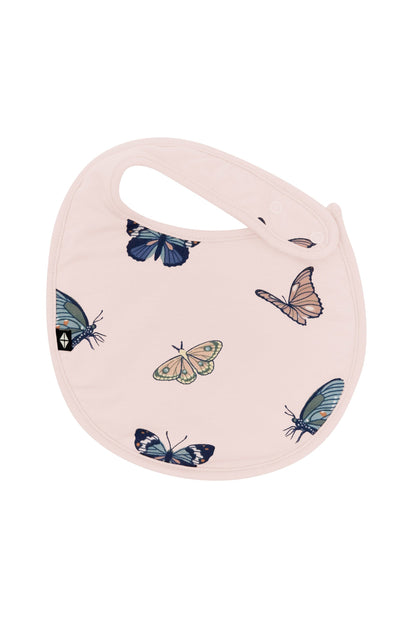 Cushy Bib in Blush Butterfly