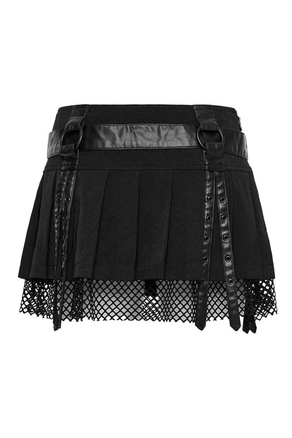 Black Widow Net Mini Skirt