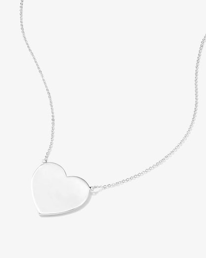 XL You Have My Heart Necklace - Silver
