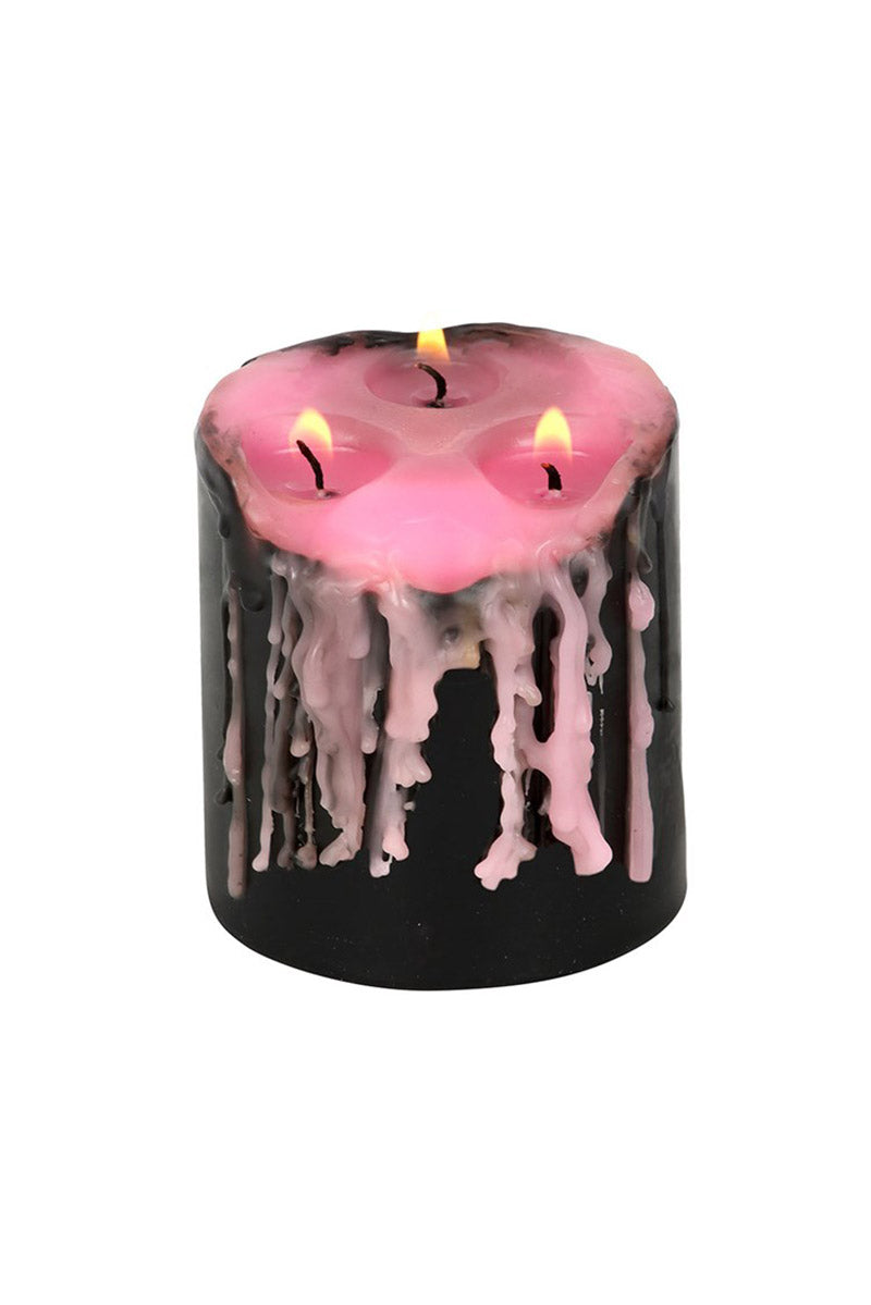 3" Pink Vampire Tears Pillar Candle