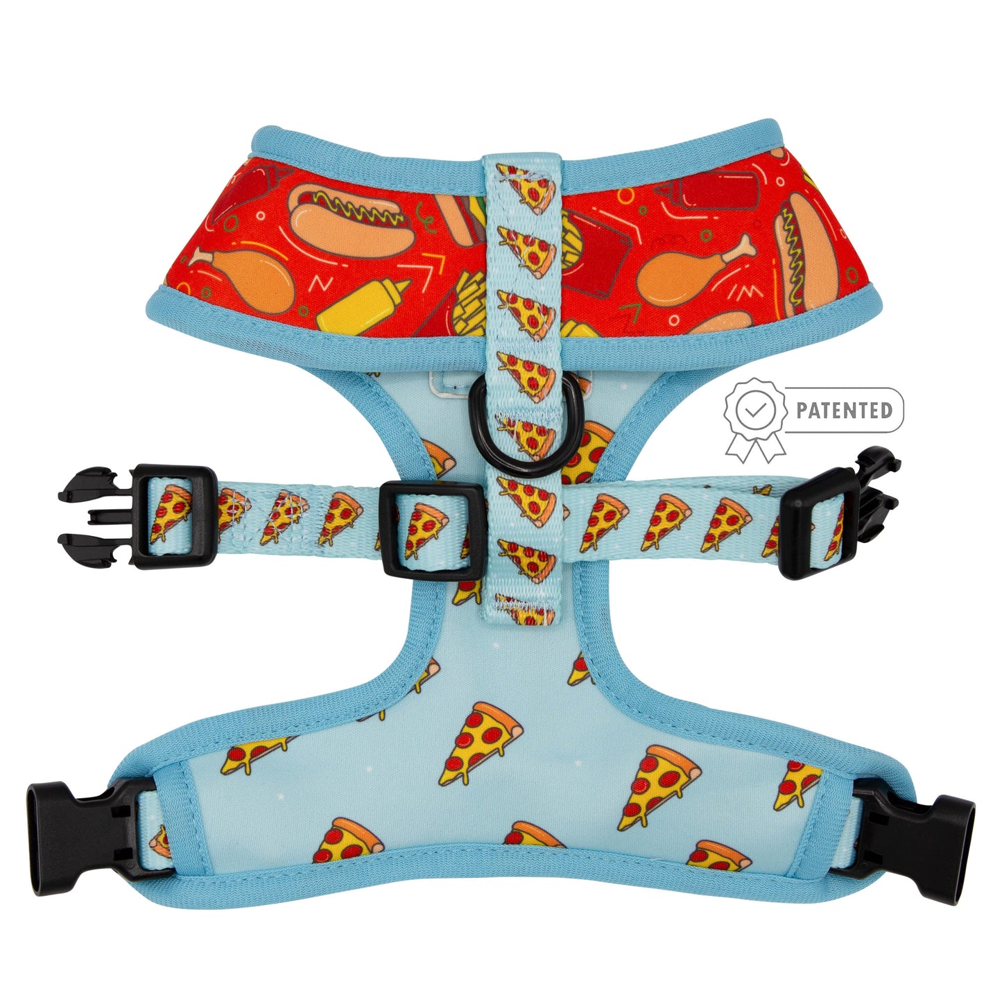 Dog Reversible Harness - One Hot Pupperoni