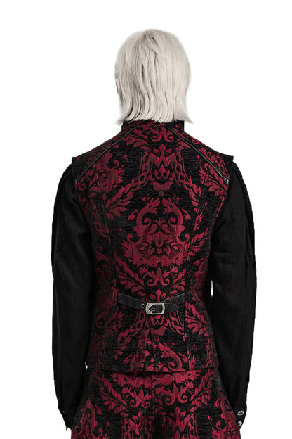 Bloodletting Damask Vest [Black/Red]