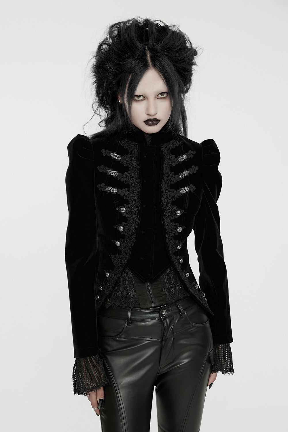 Antoinette Black Velvet Victorian Coat