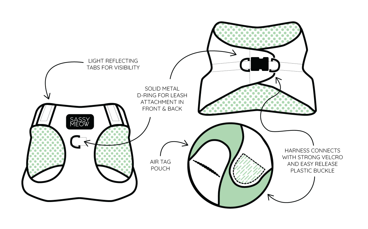 Cat Step-In Harness - Portofino