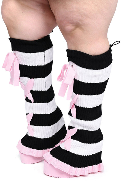 Bittersweet Stripe Leg Warmers